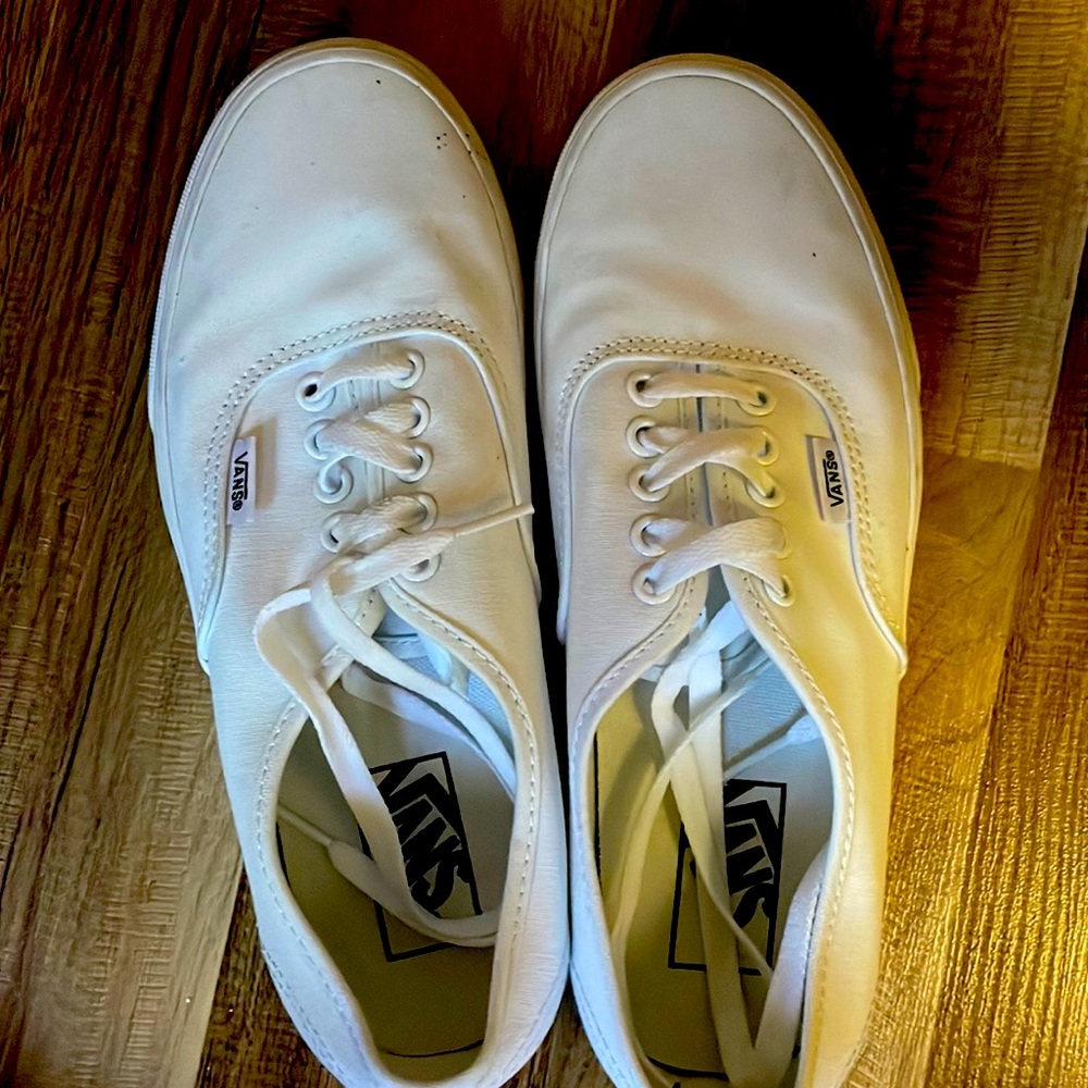 White Vans Authentic